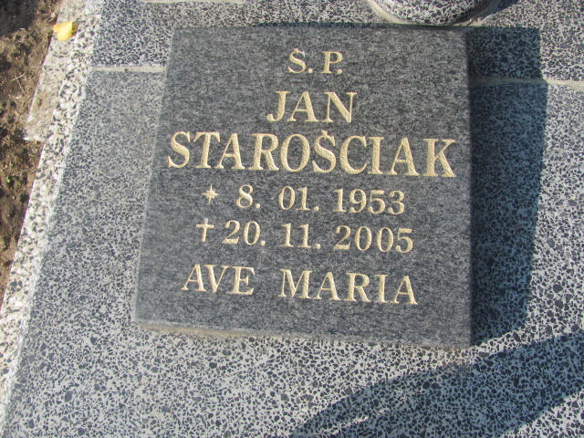 Jan Starościak 1953 Radwanice - Grobonet - Wyszukiwarka osób pochowanych