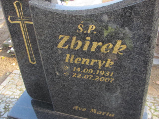 Henryk Zbirek 1931 Radwanice - Grobonet - Wyszukiwarka osób pochowanych